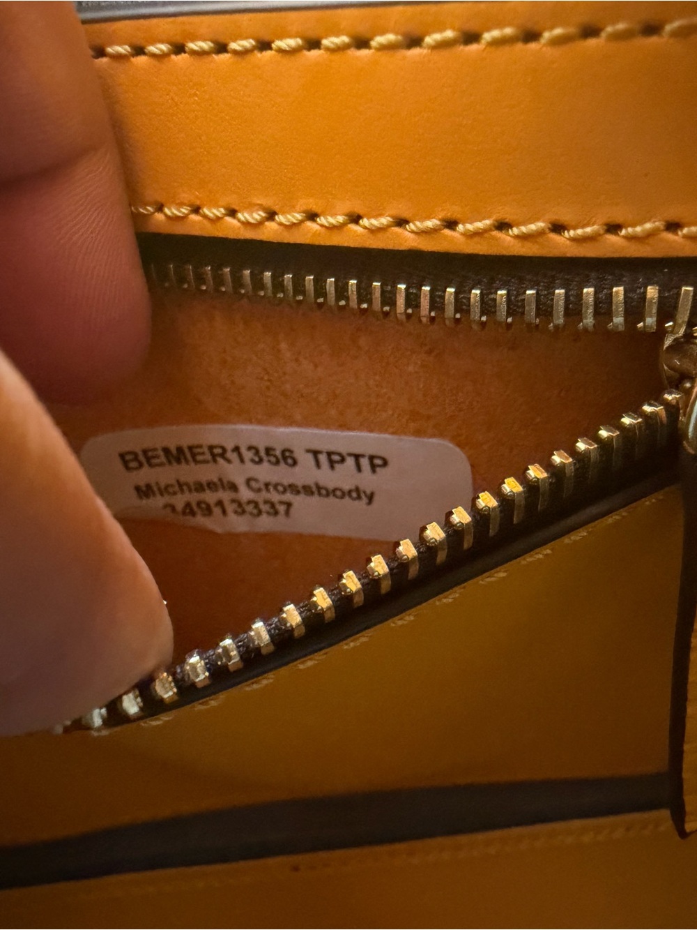 Dooney & Bourke Emerson Michaela Taupe Leather Crossbody Luxury Bag Purse - Picture 5 of 8